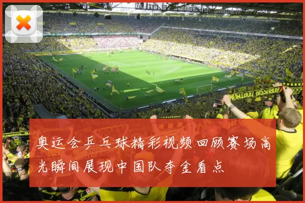 奥运会乒乓球精彩视频回顾赛场高光瞬间展现中国队夺金看点