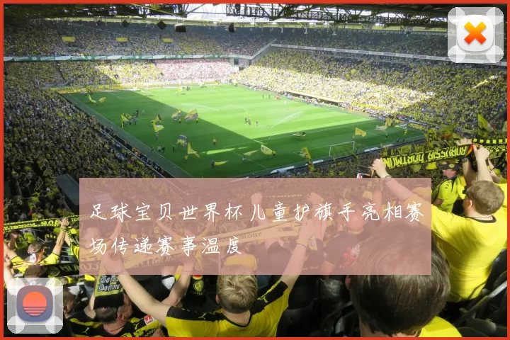 足球宝贝世界杯儿童护旗手亮相赛场传递赛事温度