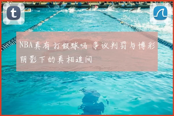 NBA真有打假球吗 争议判罚与博彩阴影下的真相追问